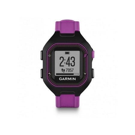 Refurbished Garmin Forerunner 25 GPS Watch Daily Activity Fitness Tracker - Purple -