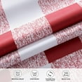 thumbnail image 4 of DriftAway Buffalo Check Plaid Window Valances Lined Blackout Thermal Insulated Energy Saving Red and White Buffalo Checkered Farmhouse Short Kitchen Valance 1 Pack Rod Pocket 18 Inch Long, 4 of 8