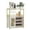 Gold With Light, variant on Accreate Vintage Wine Bar Cabinet, 3-Tier Removable Wine Rack, Adjustable Shelves, Glass Holder & Mesh Door, Wood Buffet Sideboard Storage for Liquor, Glasses, Kitchen, Dining & Living Room