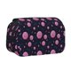 thumbnail image 1 of Disketp Pink Planets And Stars Estuche de Lápices de Doble Capa con Tapa Abatible y Cremallera, Organizador Escolar para Adolescentes y Adultos, 1 of 7