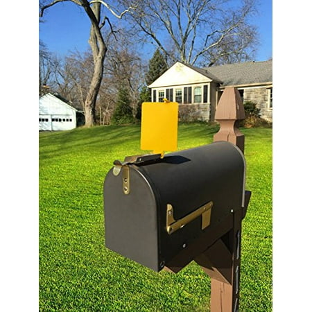 rural mailbox signal alert driveways flag yellow mail long