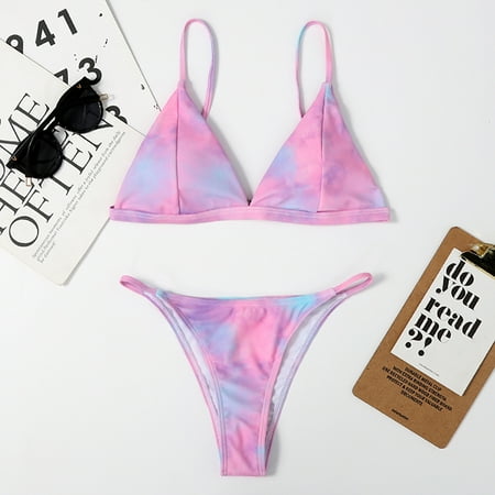 Sexy Tie Dye Bikini Swimsuit Women Micro Swimwear Female Mini Thong Bikinis Sets Brazilian Swimming for Women Bathing Suits