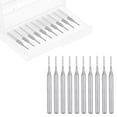 thumbnail image 4 of Arkzeo 10pcs 1.2mm Carbide End Mill Engraving Router Bits For PCB Machine 1/8" Shank, 4 of 9