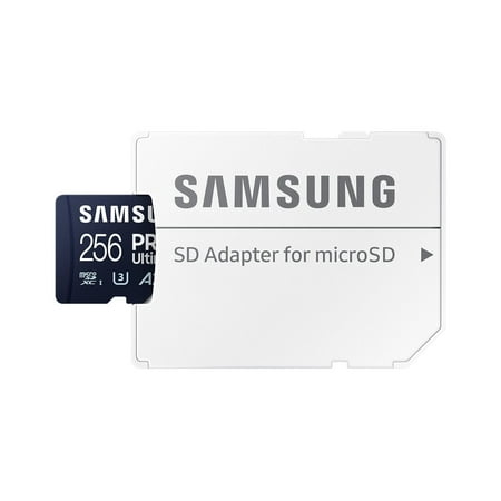 Samsung - Pro Ultimate and Adapter 256GB microSDXC Memory Card