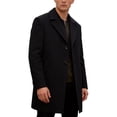thumbnail image 2 of Maqroz Winter Coats for Men Classic Single Breasted Peacoat Notched Lapel Mid Length Trench Coat Business Formal Overcoat Tailored Outerwear for Office and Evening, 2 of 9