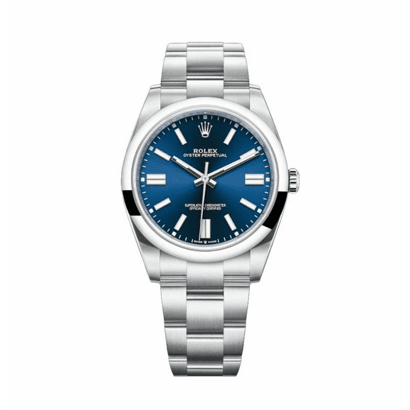 Pre-Owned Rolex Oyster Perpetual 124300 41MM Blue Dial With Stainless Steel Oyster Bracelet