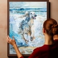 thumbnail image 6 of Afghan Hound Dog Canvas Wall Art Puppy Print Pet Paintings Artwork, Afghan Hound Dog Painting Poster Home Decoration Kids Bedroom Decor Framed, 6 of 6