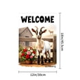 thumbnail image 4 of Amhnf Welcome Goat With Flowers Garden Flag For Home Outdoor Garden Yard Decor 12x18 inch, 4 of 5