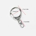thumbnail image 4 of Yuarrent Paquete de 10 llaveros de Metal, anillos para el hogar, llavero de coche, ganchos de cierre, colgante portátil, cartera, llaveros, Artesanía Yuarrent HA073915-01, 4 of 6