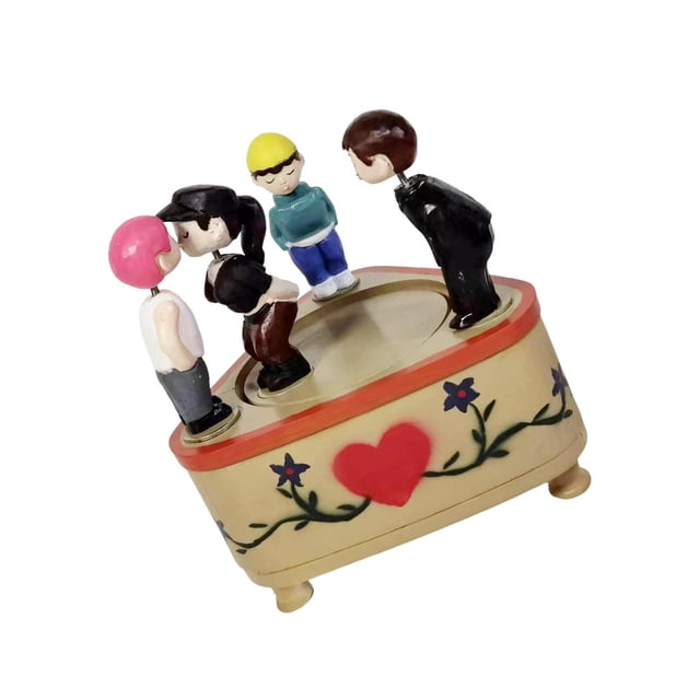 pitrice Poupée Embrassante Boîte à Musique Machine à Sons Créative pour Filles Garçons Enfants Style D
