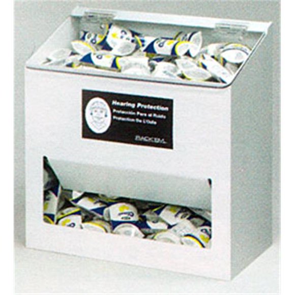 RackEm Racks 300-Pair Foam Ear Plug Dispenser - Clear Lid