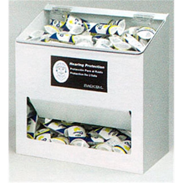 RackEm Racks 300-Pair Foam Ear Plug Dispenser - Clear Lid
