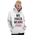 thumbnail image 4 of Breast Cancer BCA My Squad Wears Pink Hoodie Sweatshirt Women Brisco Brands M, 4 of 6