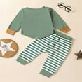 thumbnail image 3 of Infant Baby Boy Girl Outfit Unisex Long Sleeve T-Shirts Pants Set 2 Pcs Clothes Set, 3 of 7