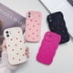 thumbnail image 4 of Funda de teléfono con borde curvo ondulado y corazón de amor para iPhone 15 Pro Max, funda para iPhone 11, 12, 13, 16, 14 Pro Max, X, XS, XR, 7, 8 Plus, SE 2020, 4 of 5