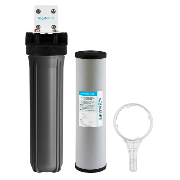 Aquasure Fortitude V2 Series Multi-purpose Whole House Water Treatment System with Silophos - Large Size