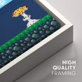 thumbnail image 4 of IDEA4WALL Framed Canvas Art Wall Decor Video Arcade Game Over with Monster Icons Pop Culture Media Illustrations Pop Art Modern Colorful for Dorm Home Office - 24"x36", 4 of 4