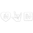 thumbnail image 1 of Monstrate Cookie Embosser Mold Lavable Reutilizable Cute Cartoon Easter Biscuit Molds Indoor Festival Celebration Baking Herramienta decorativa 3 Type3 NO3, 1 of 6