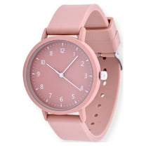 Time and Tru Adult Unisex Analog Watch in Pink and Silicone Band (42000WML)