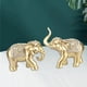 thumbnail image 5 of Esculturas de elefante de resina Feng Shui, estatuas de tronco para decoración de oficina y hogar. dorado, 5 of 9