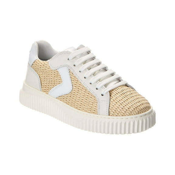 VOILE BLANCHE Lipari Leather Sneaker, 38, White