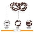 thumbnail image 3 of SandT Collection Harlequin Venetian Party Mask -Safari Animal Half Mask for Adult Unisex, 3 of 4
