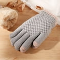thumbnail image 5 of Women's Winter Gloves 2-Finger Touch Screen Warm Fleece Lined Knit Gloves Cold Weather Accessories, 5 of 9