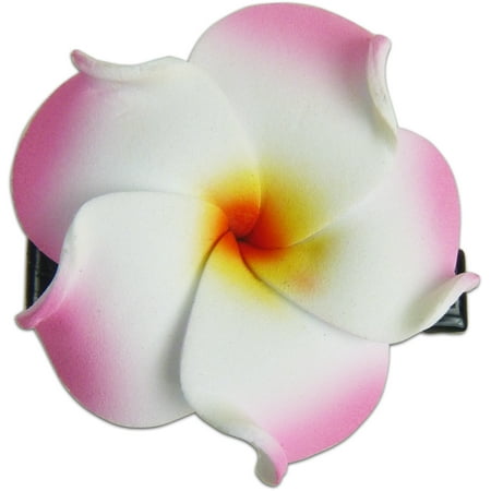 Hi Jewelry Mini Pink-white Foam Hair Clip 2 Set