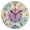 Black, variant on YAZAOO Decorative Wall Clock Size：25cm Mandala Mosaic Design Pattern Clock