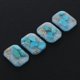 thumbnail image 5 of 4 piezas de botón plano de piedra preciosa de hoja de oro para joyas abalorios costura DIY Lámina Dorada Azul Sunnimix, 5 of 8