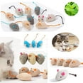 thumbnail image 2 of 3-200 Pcs Rattle Cat Mouse Toys Also Prefilled Catnip Faux Fur Cat Toys Interactive Cat Game Catnip Toys for Cats Pet Products, 2 of 10