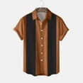 thumbnail image 3 of Gibobby Men's Short Sleeve Dress Shirts Stretch Stain Shield Casual Button Up Shirts Solid Formal Shirt(Brown,XXL), 3 of 3