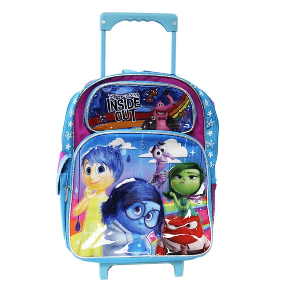 Pixar's Inside Out Purple and Blue Full Size Rolling Backpack (16in)