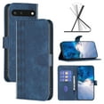 thumbnail image 1 of SaniMore Case for Google Pixel 7 (6.3" 2022), PU Leather Wallet with Card Slots Cash Pocket Magnetic Closure Flip Kickstand Shockproof TPU Full Body Protective Business Shell, Blue, 1 of 8