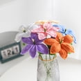 thumbnail image 7 of maxiaoxia 1PC Crochet Lily Bouquet, Handmade Crochet Flower, Artificial Flowers Knitted Lily , Gift for Women, Mom, for Home Decorations, Office Desk, 7 of 7