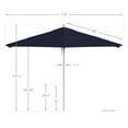 thumbnail image 5 of California Umbrella Venture 11' White Market Umbrella in Navy Blue, 5 of 5