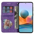 thumbnail image 2 of Dteck Wallet Case for Samsung Galaxy A53 5G,Magnetic Handbag Zipper Pocket PU Leather Flip Case with 3 Card Slots and Wrist Strap Folio TPU Inner Stand Cover,Purple, 2 of 6