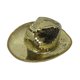 thumbnail image 2 of Sombrero de vaquero occidental de ala ancha para accesorios de fotos, festivales y viajes. Oro, 2 of 9