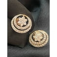 thumbnail image 4 of Hallmark 14K Rose Gold 1.50 Cts Round Brilliant Cut Pave Diamonds Stud Earrings, 4 of 12