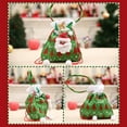 thumbnail image 5 of kjfeif Christmas Velvet Santa Bags with Drawstring and Handle,Large Santa Christmas Sack Gift Candy Bags Santa Gift Sack, 9.4 inches, 5 of 8