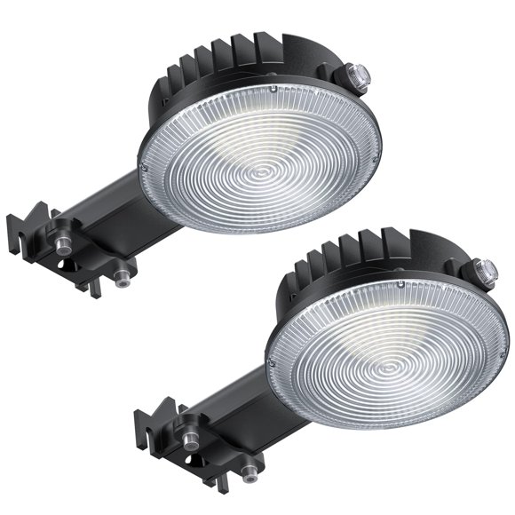 Olafus 170W LED Barn Light 2 Pack, Dusk to Dawn Outdoor Lighting with Photocell, 22000LM Brightness Area Street Outdoor Lights Fixture, IP65 Waterproof 6500K Daylight Ex