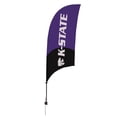 thumbnail image 1 of Showdown Displays 810028KSU-001 7.5 ft. Kansas State Wildcats Razor Feather NCAA Flag with Spike Base - No.001, 1 of 1