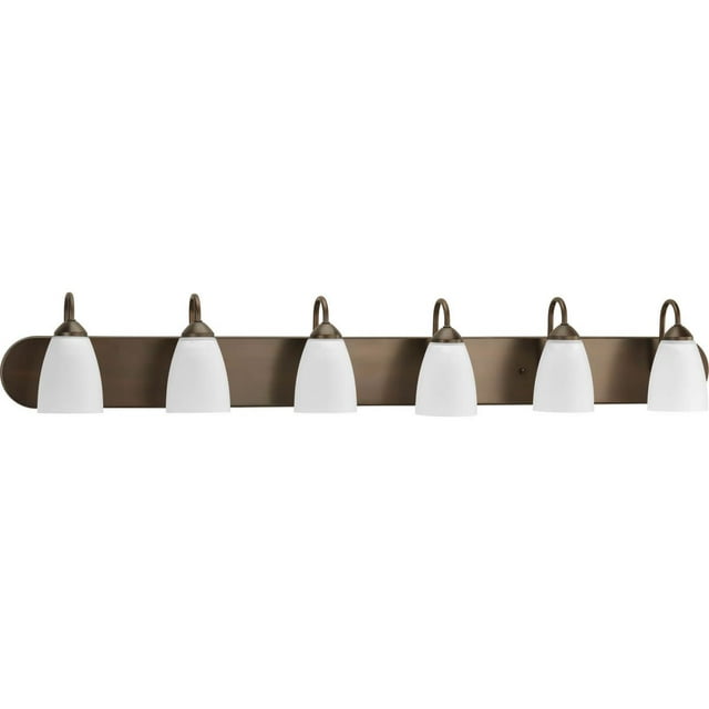 Progress Lighting P2714-20 Collection de Luminaires de Vanité 6 Lumières, Bronze Antique