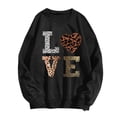 thumbnail image 4 of Women's Casual Crew Neck Sweatshirt Long Sleeve Loose Hoodless Pullover Top for Athletic Leisure Wear, 4 of 5