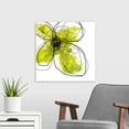 thumbnail image 3 of Great Big Canvas "Green Liquid Floral Four"  by Jan Weiss Yellow White   Wrapped Canvas Print Wall Artwork, 3 of 7