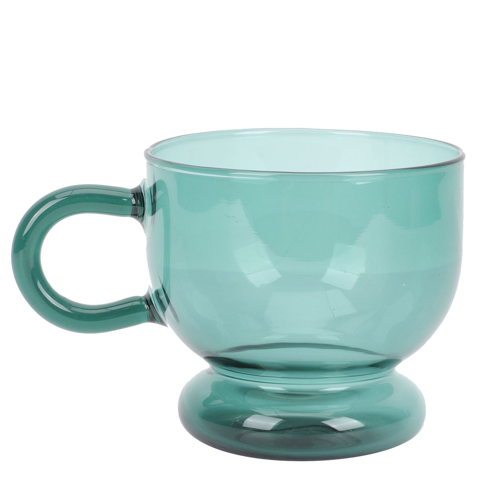 Household Glass Coffee Cup Colored Glass Cup Milk Mug Multifunction