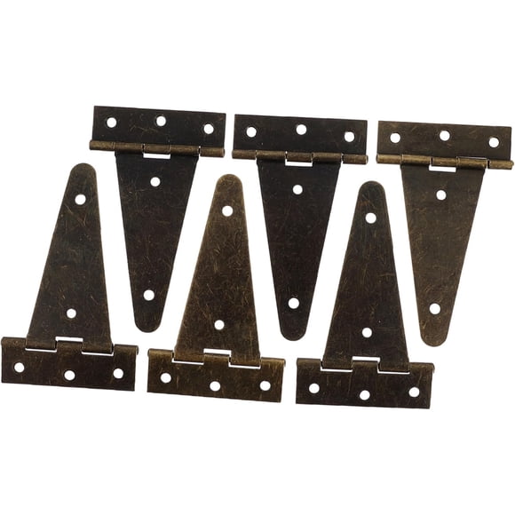 6 Pcs Charnière Robuste Décoration de Portail Maison Accessoires de Cuisine Rustiques Mini Armoire Décor de Campagne Quincaillerie Maison Décoration de Cabinet Ceinture Vert Fer 10X6cm