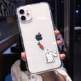 thumbnail image 1 of Bonita funda de teléfono con dibujos de animales, perros, gatos y cerdos para iPhone 14 11 13 Pro MAX XS XR X 12 Mini 7 8 Plus, funda transparente de TPU suave a prueba de golpes Tan Jianjun unisex, 1 of 2