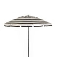 thumbnail image 4 of Deluxe 8 ft Black and White Stripe Patio & Beach Umbrella with Travel Bag, 4 of 8