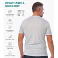thumbnail image 3 of Merino.tech Men's Short Sleeve T-Shirt - 𝗟𝗶𝗴𝗵𝘁𝘄𝗲𝗶𝗴𝗵𝘁 Merino Wool Tee, Cloud - XL, 3 of 9